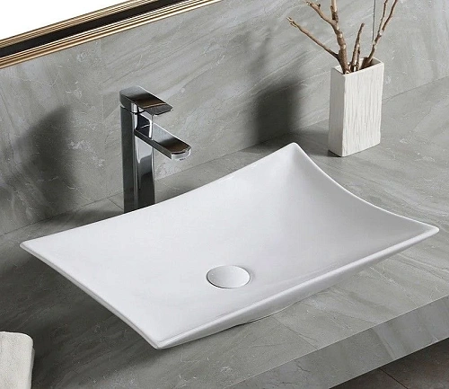 Раковина CeramaLux 7701B накладная, белый Раковина CeramaLux 7701B накладная, белый