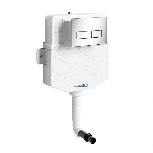 Бачок скрытого монтажа WasserKRAFT Aller 10TLT.031.ME.CH03 с клавишей смыва хром Бачок скрытого монтажа WasserKRAFT Aller 10TLT.031.ME.CH03 с клавишей смыва хром