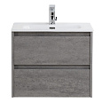 Детальная картинка товара «тумба под раковину belbagno kraft 39-700/390-2c-so-cg cemento grigio подвесная 700x390»