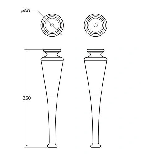 ножки для шкафчика, комплект 2 штуки CEZARES TIFFANY 40406 Grigio Nuvola 80 мм 40418 ножки для шкафчика, комплект 2 штуки CEZARES TIFFANY 40406 Grigio Nuvola 80 мм 40418