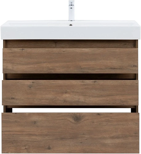 Тумба под раковину Aquanet Nova Lite 100 дуб рустикальный (3 ящика) 00302480 Тумба под раковину Aquanet Nova Lite 100 дуб рустикальный (3 ящика) 00302480