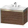 Картинка анонса товара «тумба с раковиной duravit xviu xv4615tb121p 80 см орех темный»
