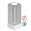 Картинка анонса товара «душевая кабина niagara promo p90/26q/mt/bk (900х900х2000)»