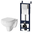 Комплект: инсталляция с подвесным унитазом, с сиденьем микролифт и клавишей AM.PM Sense IS301.74A173 Комплект: инсталляция с подвесным унитазом, с сиденьем микролифт и клавишей AM.PM Sense IS301.74A173