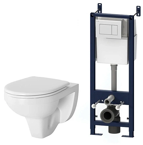 Комплект: инсталляция с подвесным унитазом, с сиденьем микролифт и клавишей AM.PM Sense IS301.74A173 Комплект: инсталляция с подвесным унитазом, с сиденьем микролифт и клавишей AM.PM Sense IS301.74A173