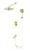 Душевая система Wonzon &amp; Woghand встраиваемая, брашированное золото (WW-88939010-BG)