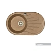 Кухонная мойка Aquaton Паола 1A714032PA270 из литого мрамора, круглая, с крылом терракотовая Кухонная мойка Aquaton Паола 1A714032PA270 из литого мрамора, круглая, с крылом терракотовая