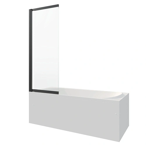 Шторка на ванну BERGES RIVER S Slider Black 980 065015 Шторка на ванну BERGES RIVER S Slider Black 980 065015