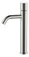 Детальная картинка товара «смеситель для раковины boheme stick nikel brush высокий с ручкой diamond 122-nb никель»