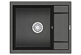 Кухонная мойка Granula 6002, ЧЁРНЫЙ, кварц 600х500 Кухонная мойка Granula 6002, ЧЁРНЫЙ, кварц 600х500