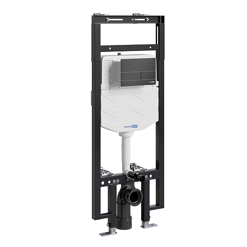 Инсталляция для унитаза WasserKRAFT Dinkel 58TLT.010.ME.MB04 с клавишей смыва черный Инсталляция для унитаза WasserKRAFT Dinkel 58TLT.010.ME.MB04 с клавишей смыва черный