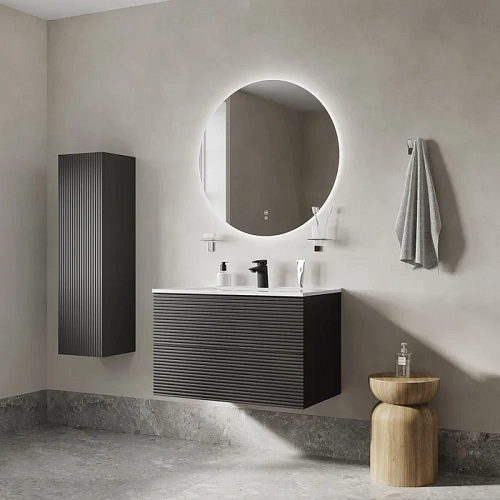 Шкаф-пенал IDDIS Bild (BIL30G0i97) подвесной 30 см темно-серый Шкаф-пенал IDDIS Bild (BIL30G0i97) подвесной 30 см темно-серый