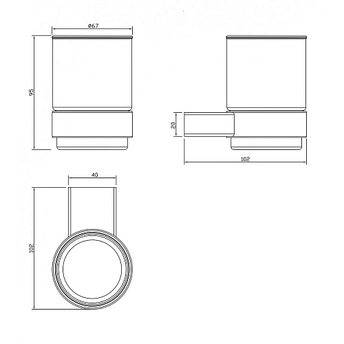 Стакан Milacio Ultra (MCU.961.GD) золото Стакан Milacio Ultra (MCU.961.GD) золото