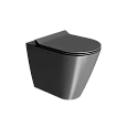 Унитаз приставной GSI KUBE X безободковый Swirlflush черный матовый (941026) без сиденья Унитаз приставной GSI KUBE X безободковый Swirlflush черный матовый (941026) без сиденья