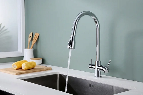 Смеситель для кухни Paulmark Lange хром La214212-CR Смеситель для кухни Paulmark Lange хром La214212-CR