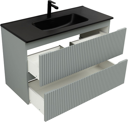 Тумба под раковину Aquanet Джейн Flat 100 мисти грин 00335436 подвесная Тумба под раковину Aquanet Джейн Flat 100 мисти грин 00335436 подвесная