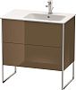 Картинка анонса товара «тумба под раковину duravit xsquare xs445206161 напольная 81 см коричнево-оливковый глянцевый»
