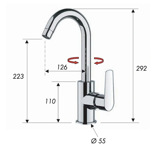 Смеситель для кухни Remer Vanity V72C Смеситель для кухни Remer Vanity V72C