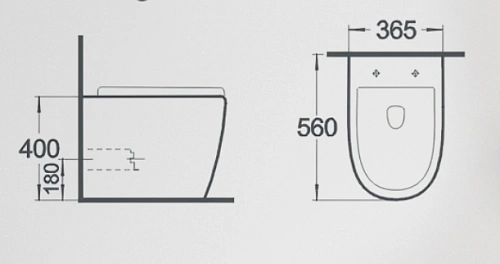 Унитаз приставной Gid TRS-269 62213Y белый 56x36.5x42 с крышкой микролифт Унитаз приставной Gid TRS-269 62213Y белый 56x36.5x42 с крышкой микролифт