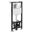 Детальная картинка товара «инсталляция для унитаза wasserkraft aller 10tlt.010.me.bn04 с клавишей смыва никель»