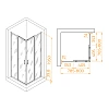 Душевой уголок RGW PA-030B 800x800 мм 3508103088-24 черный Easy Clean Душевой уголок RGW PA-030B 800x800 мм 3508103088-24 черный Easy Clean