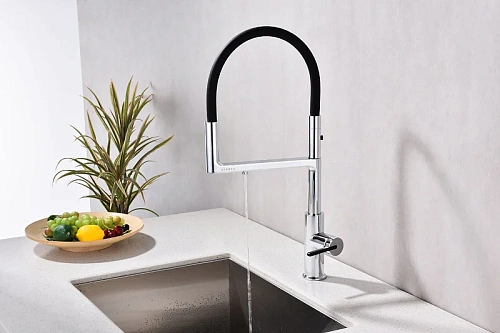 Смеситель для кухни Paulmark Tornado хром To213402-CR Смеситель для кухни Paulmark Tornado хром To213402-CR