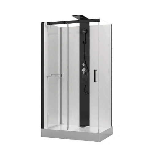 Душевая кабина Black&White G8708 (800х1100х2170) 8708000 Душевая кабина Black&White G8708 (800х1100х2170) 8708000