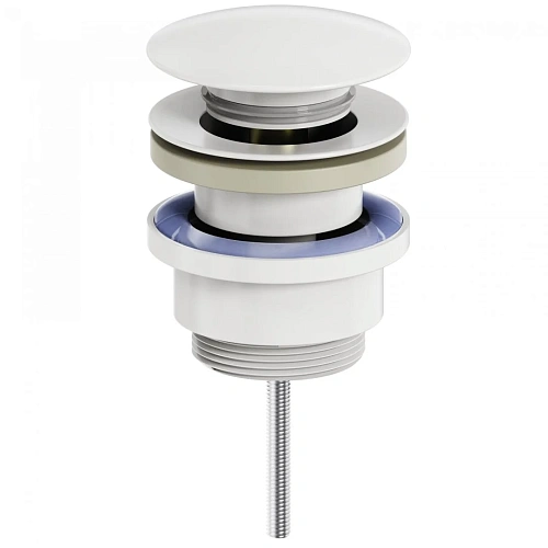 Донный клапан Wonzon & Woghand белый матовый (WW-SS07-MW) Донный клапан Wonzon & Woghand белый матовый (WW-SS07-MW)