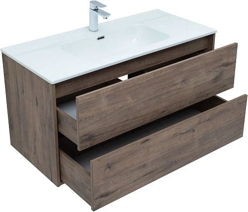 Тумба под раковину Aquanet Lino 100 (Flat) дуб веллингтон 00287545 Тумба под раковину Aquanet Lino 100 (Flat) дуб веллингтон 00287545