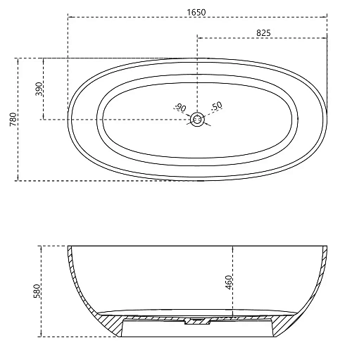 Ванна отдельностоящая ABBER Kristall AT9701Saphir прозрачная синяя Ванна отдельностоящая ABBER Kristall AT9701Saphir прозрачная синяя