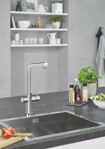 Смеситель для кухни GROHE Red Duo New с функцией кипячения воды (Водонагреватель L-size в комплекте) 30325001 Смеситель для кухни GROHE Red Duo New с функцией кипячения воды (Водонагреватель L-size в комплекте) 30325001