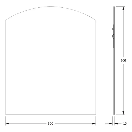 Зеркало Evoform Primary BY 0085 50х60 см со шлифованной кромкой Зеркало Evoform Primary BY 0085 50х60 см со шлифованной кромкой