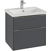Картинка анонса товара «тумба под раковину villeroy &amp; boch subway 3.0 graphite / graphite c57602vr»