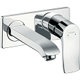 Смеситель для раковины hansgrohe Metris настенный, хром 31085000 Смеситель для раковины hansgrohe Metris настенный, хром 31085000
