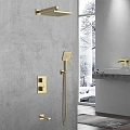 Душевая система Vincea Next VSFW-1N3TBG термостатический встраиваемая, брашированное золото Душевая система Vincea Next VSFW-1N3TBG термостатический встраиваемая, брашированное золото