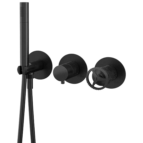 Смеситель для душа Remer Chrono CH97D2PCFP, черный брашированный хром Смеситель для душа Remer Chrono CH97D2PCFP, черный брашированный хром
