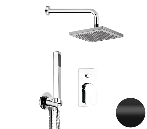 Душевая система Remer Infinity I09S08ONO, черный матовый Душевая система Remer Infinity I09S08ONO, черный матовый