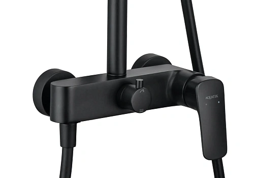 Душевая система Aquatek ВЕГА AQ2060MB черный матовый Душевая система Aquatek ВЕГА AQ2060MB черный матовый