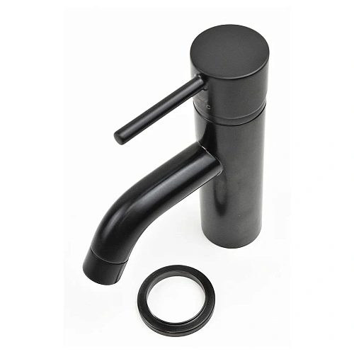 Смеситель для раковины Paini Cox 78PZ205 без донного клапана, черный матовый Смеситель для раковины Paini Cox 78PZ205 без донного клапана, черный матовый