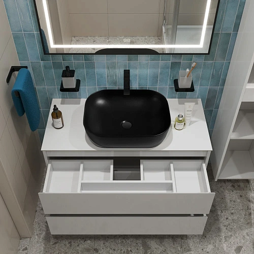 Тумба со столешницей и раковиной BelBagno KRAFT 80 kraft80bo-kepbo-1302h301-set подвесная KRAFT80BO-KEPBO-1302H301-SET Тумба со столешницей и раковиной BelBagno KRAFT 80 kraft80bo-kepbo-1302h301-set подвесная KRAFT80BO-KEPBO-1302H301-SET