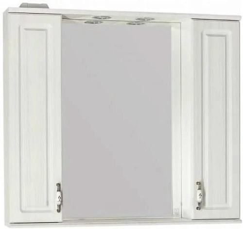 Зеркальный шкаф Style Line Олеандр-2 90/С, рельеф пастель ЛС-00000484 Зеркальный шкаф Style Line Олеандр-2 90/С, рельеф пастель ЛС-00000484