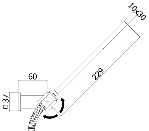 Душевой гарнитур Paffoni Level ZDUP059CR Душевой гарнитур Paffoni Level ZDUP059CR
