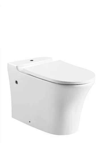 Чаша напольного унитаза Bravat Pura CX21214UW-P-ENG с сиденьем Чаша напольного унитаза Bravat Pura CX21214UW-P-ENG с сиденьем