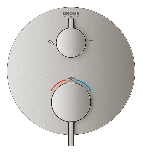 Смеситель для душа GROHE Atrio с переключаталем на 2 положения, суперсталь (24135DC3) внешняя часть Смеситель для душа GROHE Atrio с переключаталем на 2 положения, суперсталь (24135DC3) внешняя часть