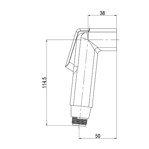Гигиеническая лейка OneLife OL01cr полимерный Гигиеническая лейка OneLife OL01cr полимерный