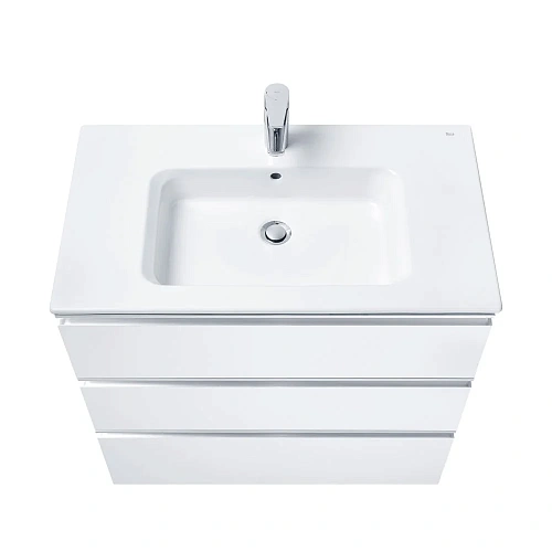 Тумба под раковину Roca The Gap 80 белый глянец 3 ящика A857406806 Тумба под раковину Roca The Gap 80 белый глянец 3 ящика A857406806