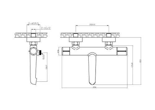 Смеситель для ванны BelBagno UNO UNO-VASM-ORO золото Смеситель для ванны BelBagno UNO UNO-VASM-ORO золото
