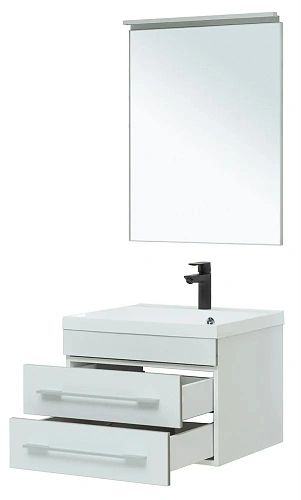 Комплект мебели Aquanet Верона 58 New белый матовый 00281102 Комплект мебели Aquanet Верона 58 New белый матовый 00281102