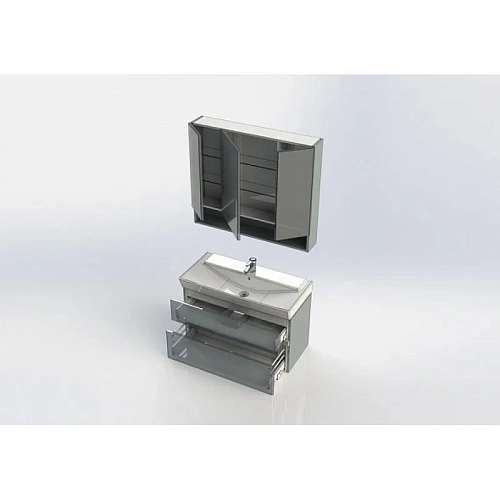 Комплект мебели Aquanet Виго 100 белый 00183668 Комплект мебели Aquanet Виго 100 белый 00183668