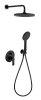 Душевая система Remer Energy EY09S02MD25NOVB, черный матовый